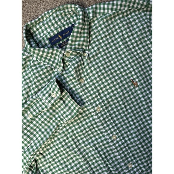 Polo Ralph Lauren Other - Polo Ralph Lauren Men's Large Slim Fit Stretch Oxford Button Down Shirt Gingham